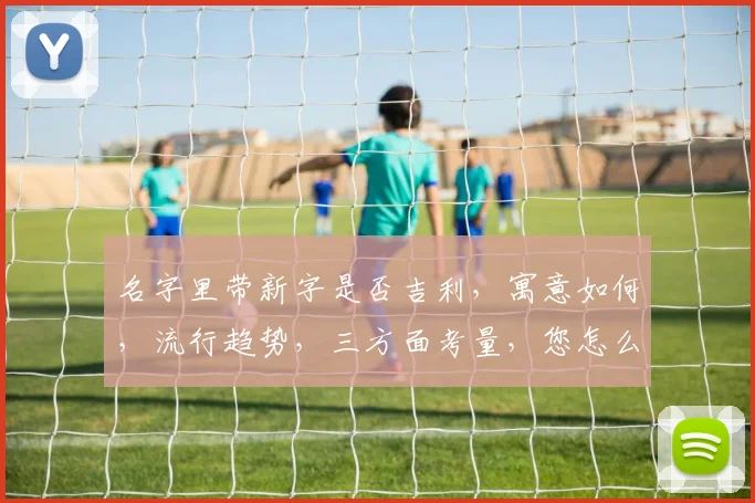 名字里带新字是否吉利，寓意如何，流行趋势，三方面考量，您怎么看